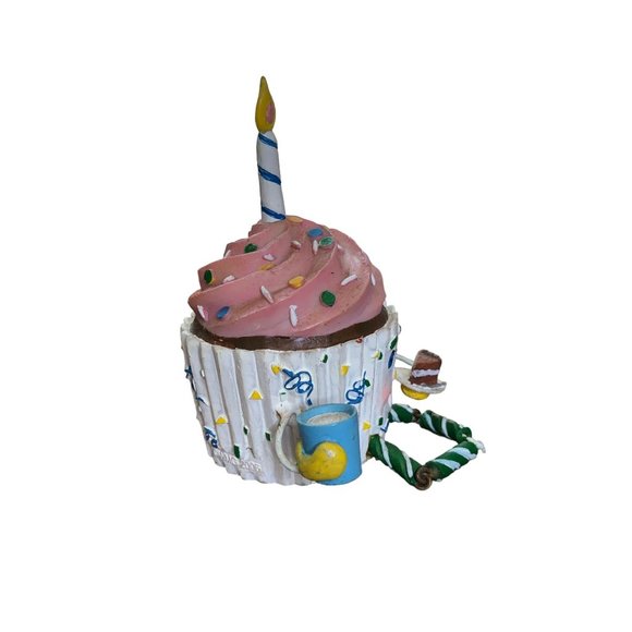 WMG Anthropomorphic Shelf Sitters Birthday Party Cupcake 2006 Figurine Vintage - Picture 14 of 16